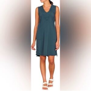 Indyeva LIIKE Sleeveless Teal Dress